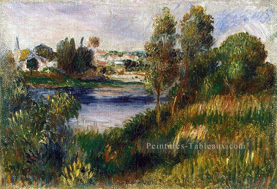 paysage à vetheuil Pierre Auguste Renoir Peintures à l'huile
